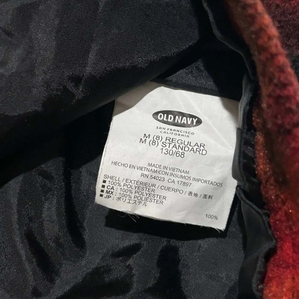 Old Navy Red‎ and Black Plaid Kids Cape